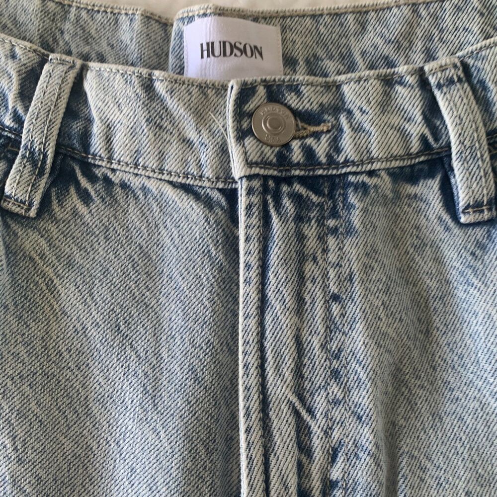 Hudson Women's Noa High Rise Straight Jeans Size 32 Light Wash Ankle NWT - Picture 3 of 15
